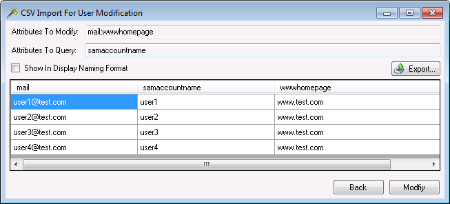 Active Directory Bulk modify